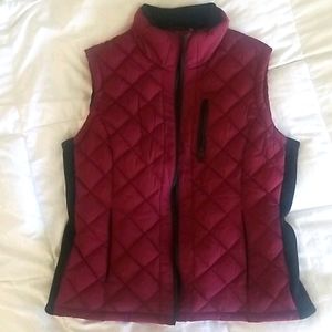 Burgundy winter vest